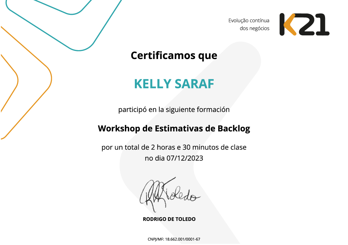 Certificado K21
